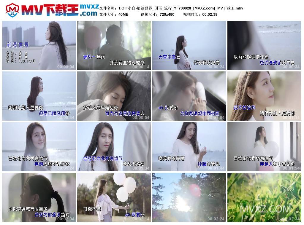 T.O.F小白-崩溃世界_国语_流行_YF700028